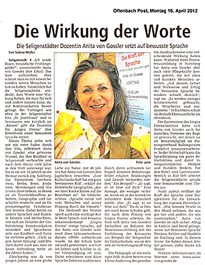 Artikel 1 - zum lesen, bitte klicken. Artikel1